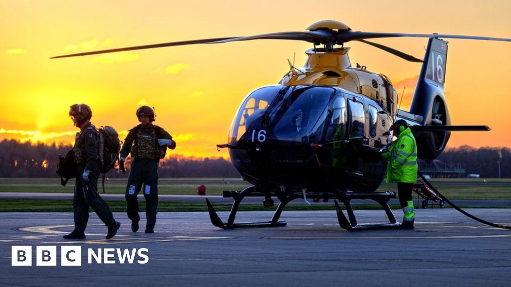 RAF Shawbury: Helicopter night flying training starts 