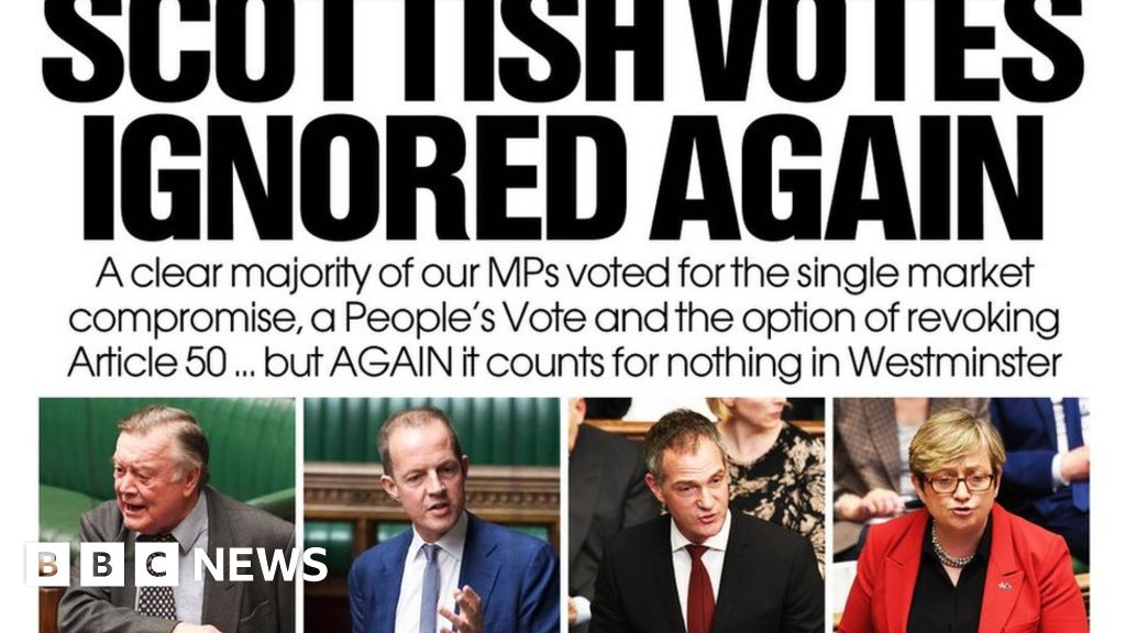 Scotland's papers: Scottish votes on Brexit 'ignored' - BBC News