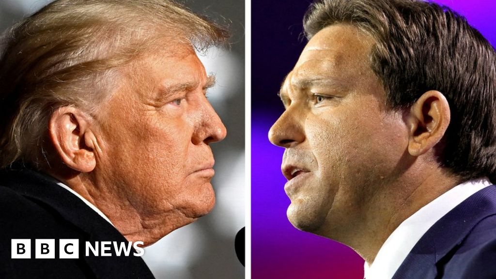 US election: Trump tears into rising Republican rival DeSantis – BBC