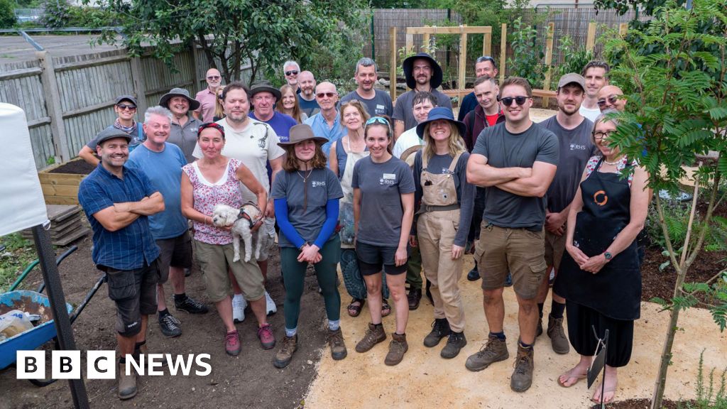 bbc.co.uk - Nathan Bevan - RHS students create community garden on Guildford industrial estate