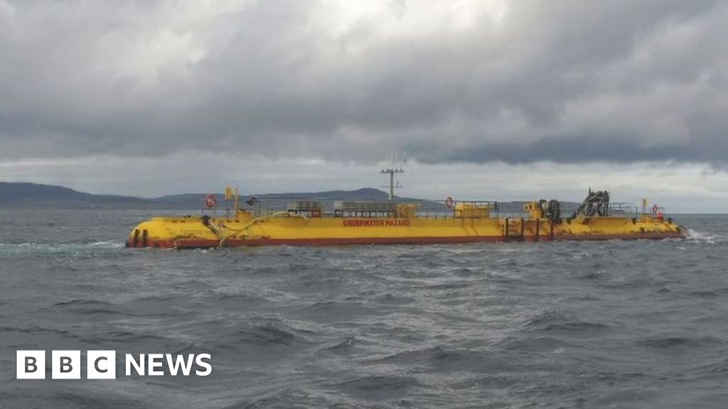 Tidal turbine making 'phenomenal' waves