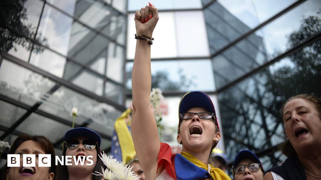 Mass Rival Protests In Venezuela - BBC News