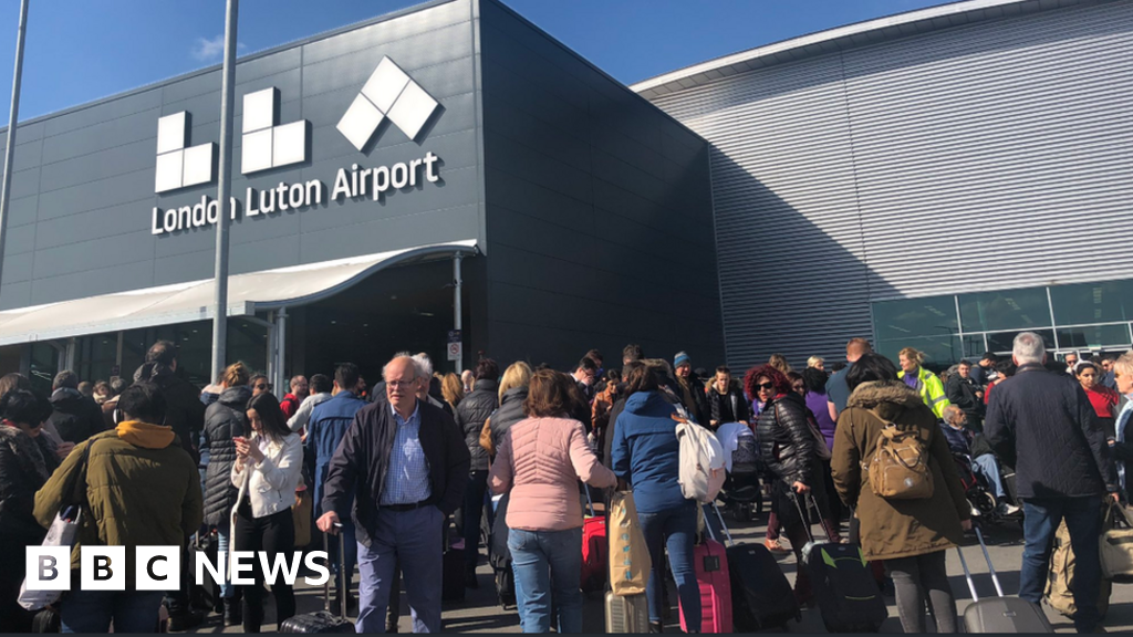 Luton Airport evacuated over fire alarm