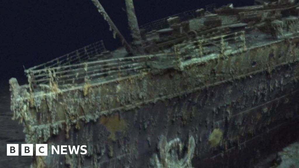 Titanic shipwreck shown in 3D view - PSJ Infologs
