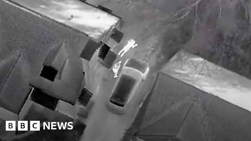 Helicopter directs police in dangerous car chase