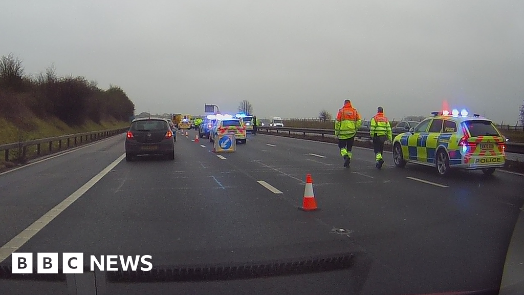 M4 crash Traffic remains after collision as lanes reopen