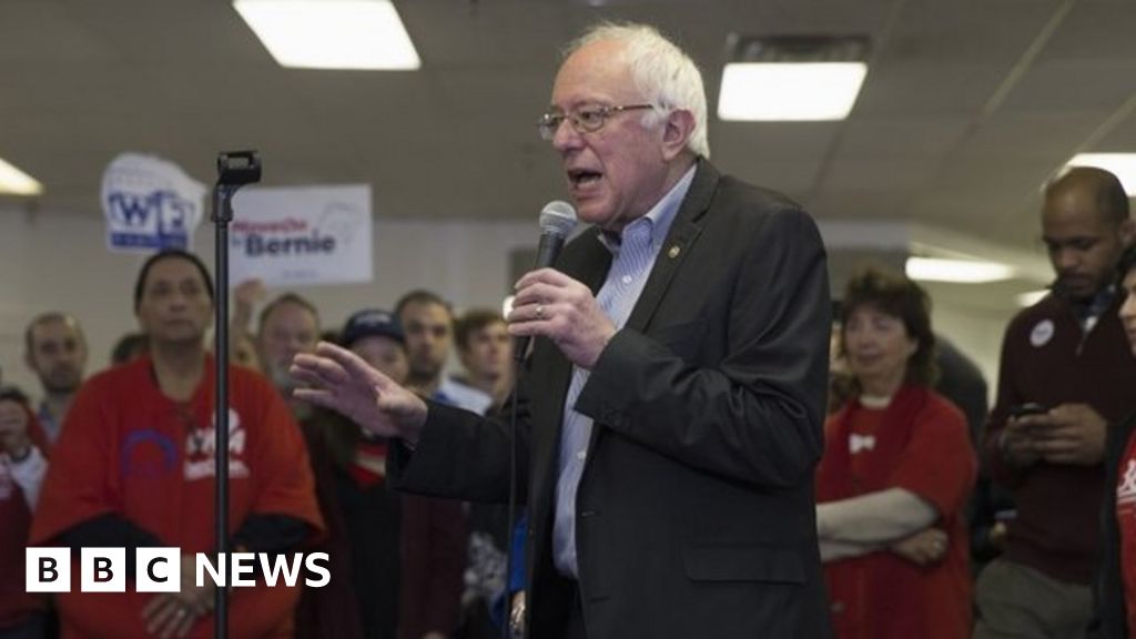 Us Election 2016 Bernie Sanders Iowa Speech Bbc News 