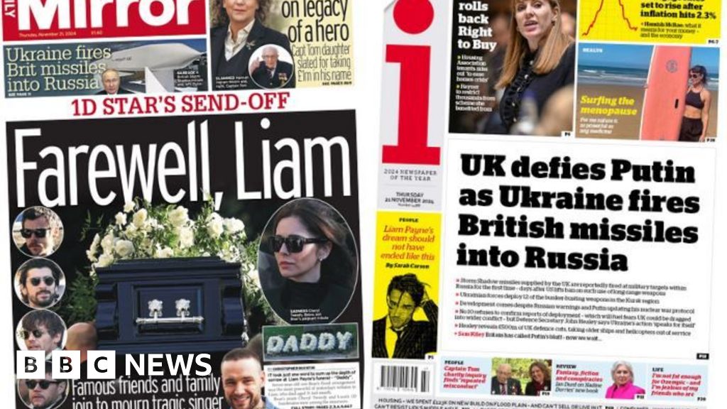 The Papers: 'Farewell Liam' and 'UK defies Putin'