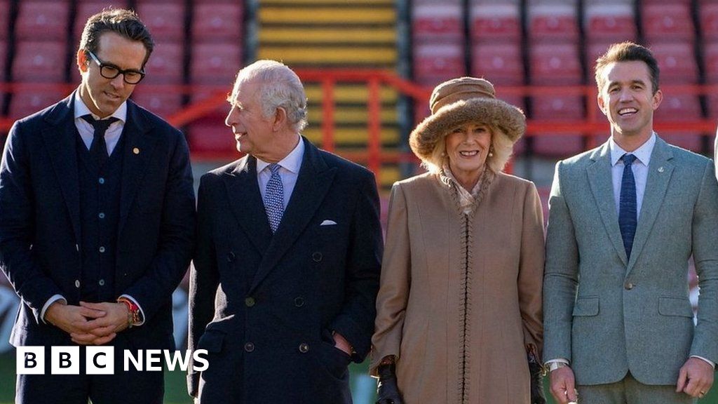 King Charles and Camilla meet Ryan Reynolds in Wrexham