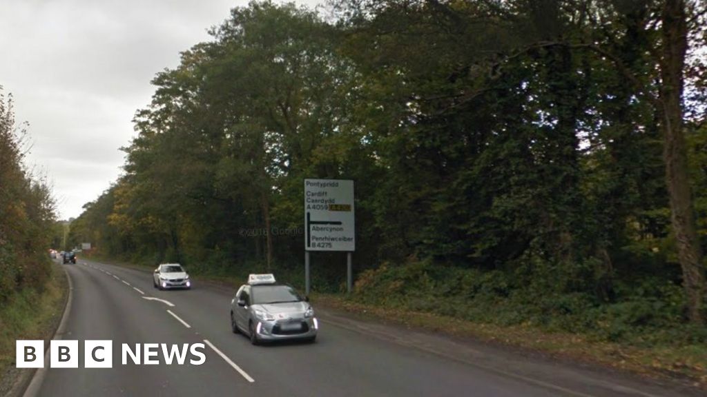 Rhondda Cynon Taff A4059 road improved to prevent flooding BBC News