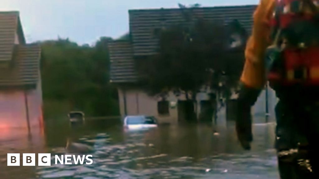 People rescued from homes after severe flooding in Broxburn