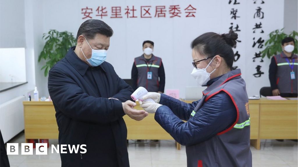 China's Xi makes rare appearance amid virus crisis