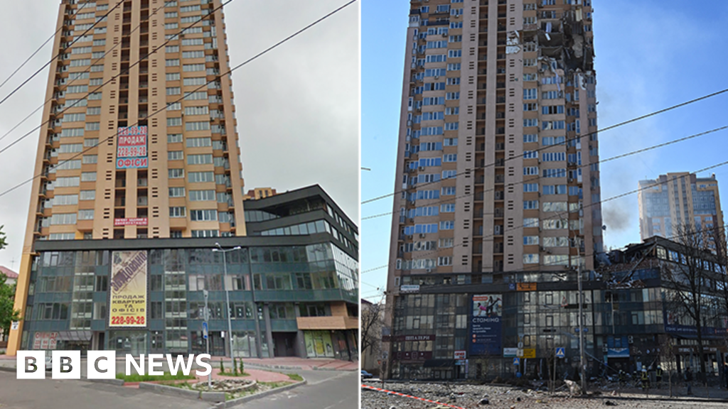 Ukraine conflict: Before and after images reveal Russian destruction