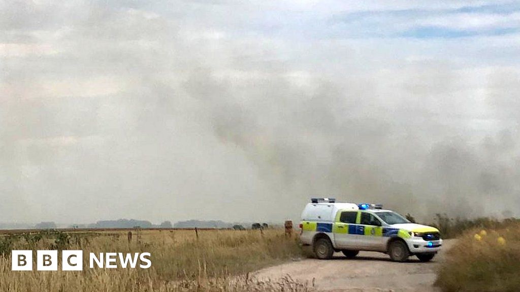 MoD fire on Salisbury Plain: helicopter will be used to tackle flames