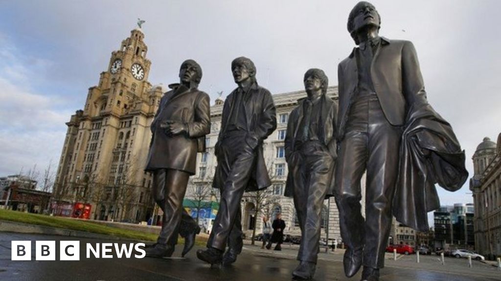 The Beatles: Liverpool Unveils New Fab Four Statue - BBC News