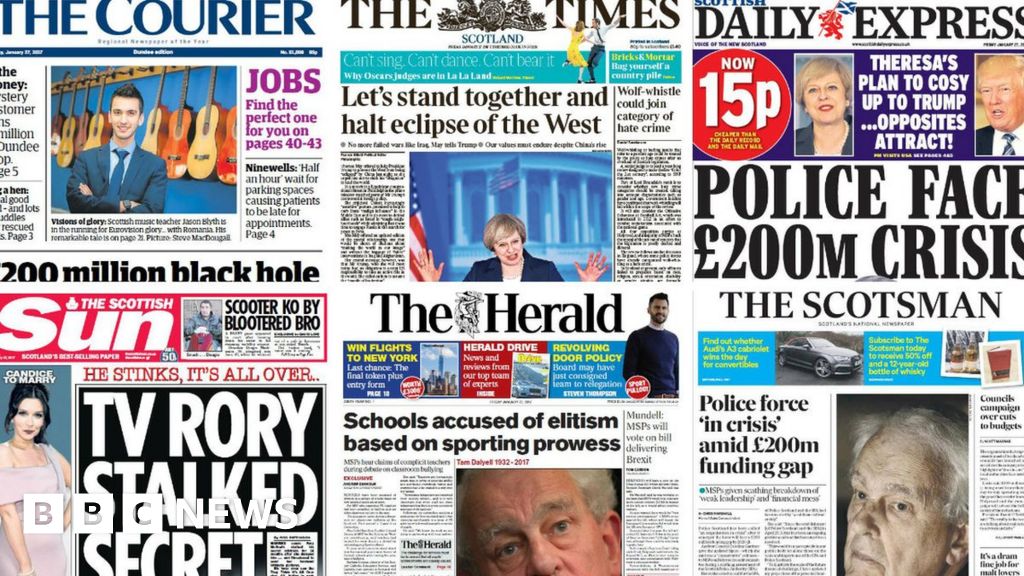 Scotland S Papers Police Crisis And Hate Crime Shake Up BBC News    93833947 Collage 