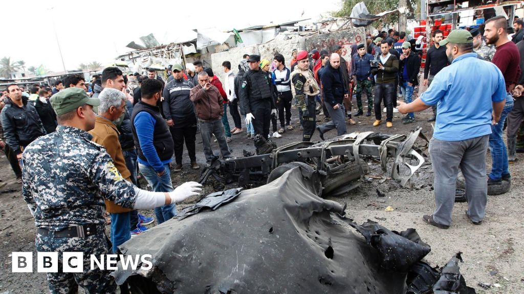 Is Conflict Baghdad Suicide Car Bomb Blast Kills 35 Bbc News