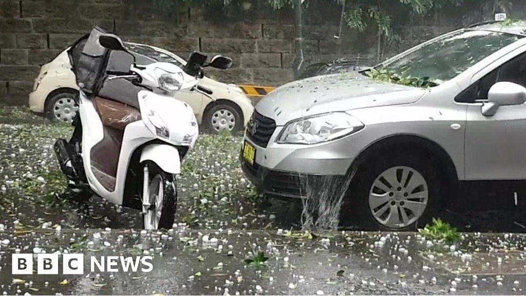 Australia lashed by 'catastrophic' hail storm BBC News