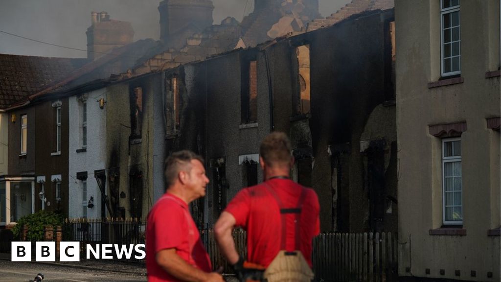 Fire services stretched as blazes follow record 40C UK heat