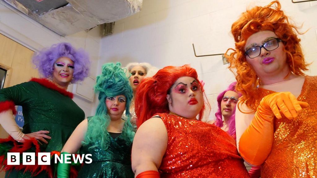 Wales' first disabled drag troupe take to the stage BBC News