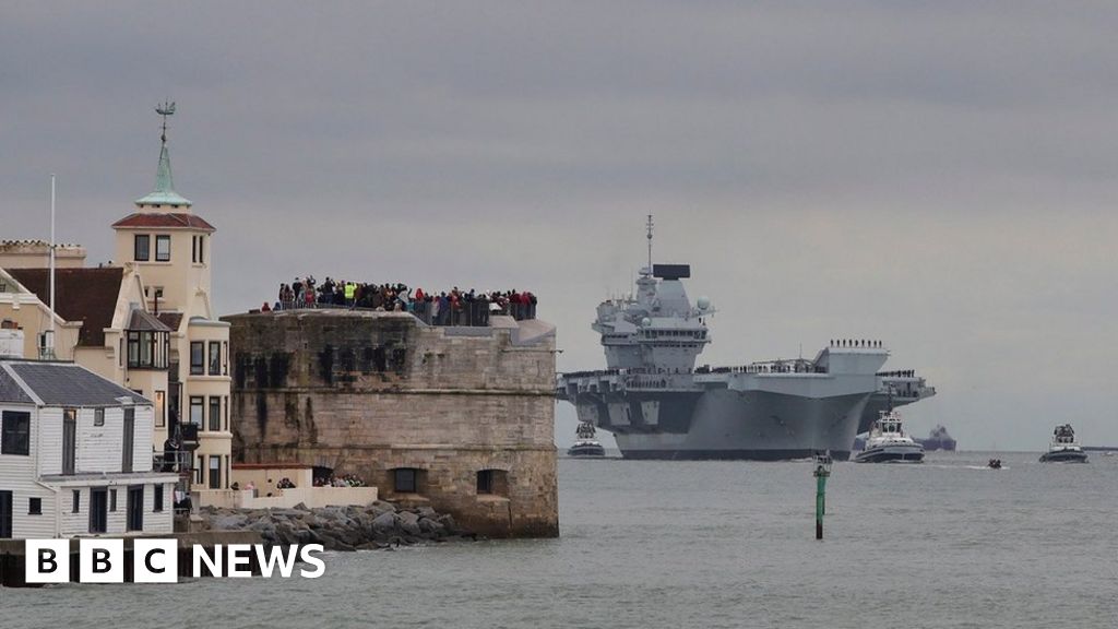 HMS Prince of Wales: Navy ship arrives in Portsmouth