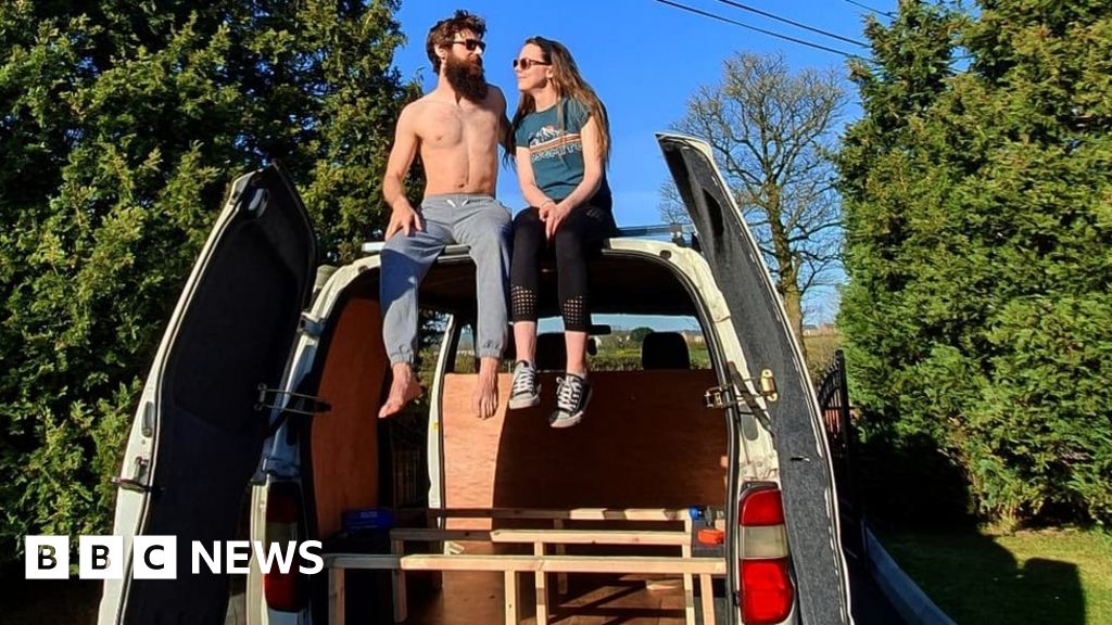Coronavirus lockdown: Ditching conventional living for a van - BBC News