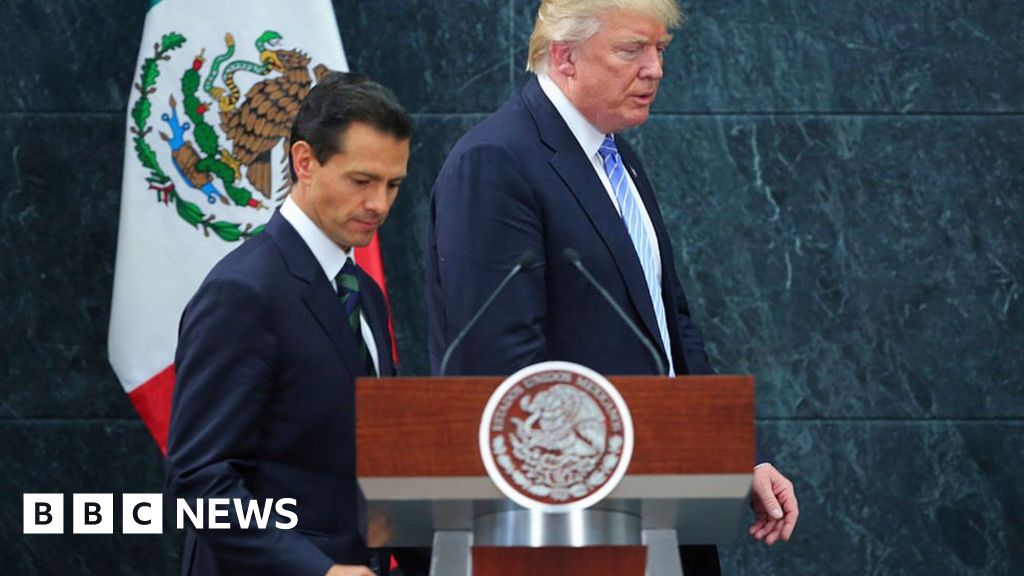 Trump seeks Mexican import tax to pay for border wall BBC News