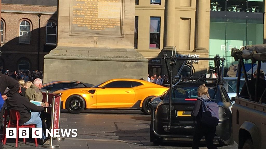 Transformers Filmed In Newcastle City Centre Bbc News