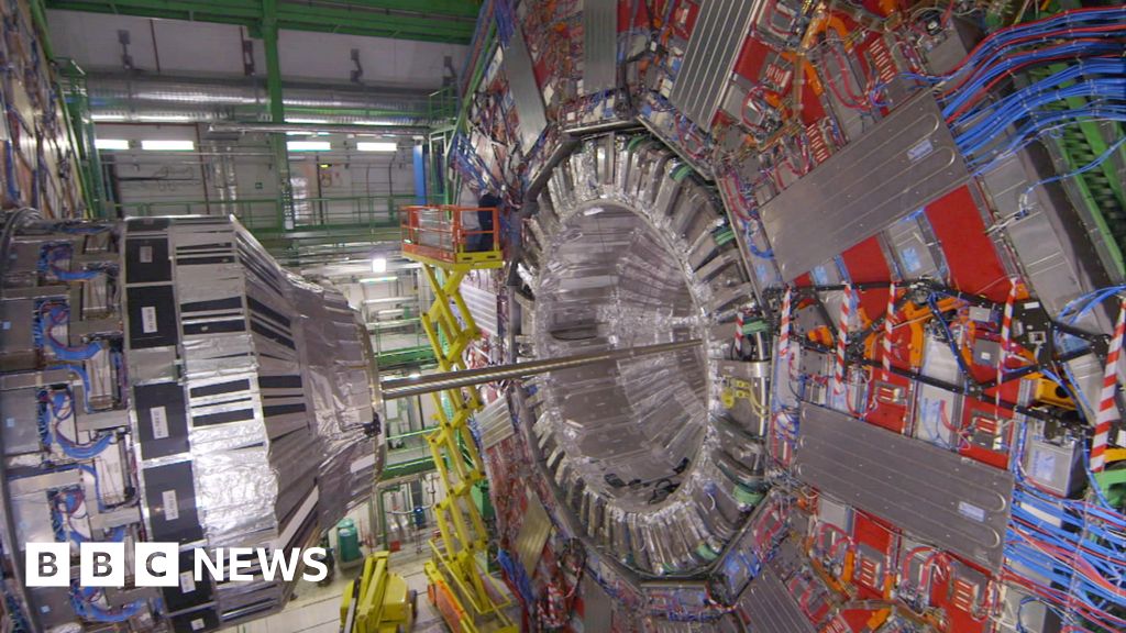 Hadron Collider Inside one of Cern's particle detectors BBC News