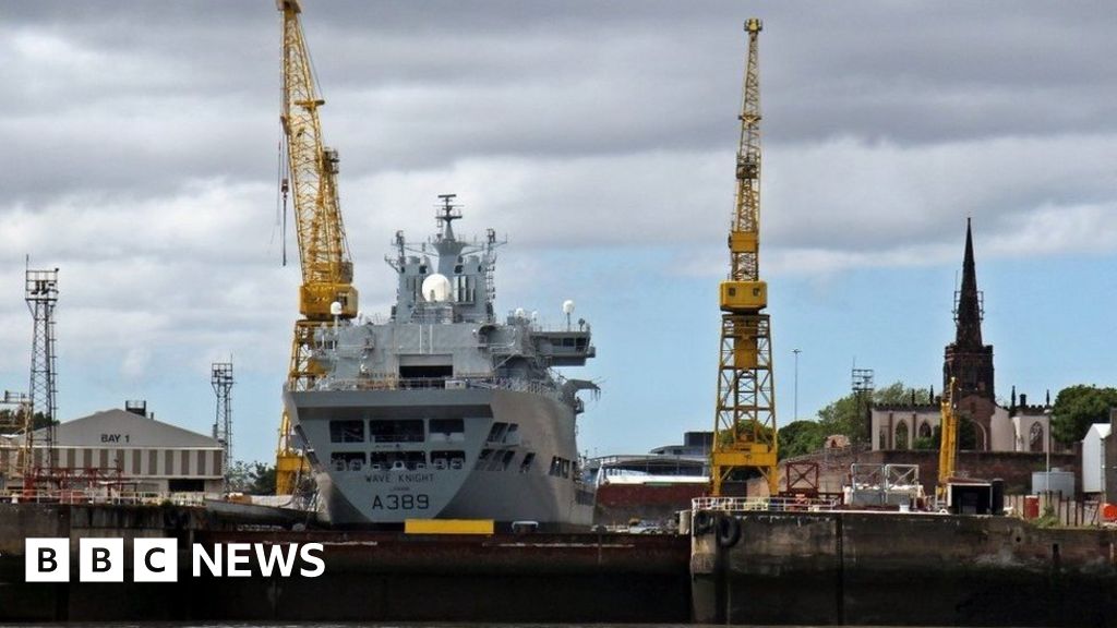 Up to 300 jobs at risk at Cammell Laird shipyard, union claims BBC News