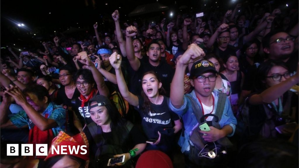 Mass Protest In Philippines Over Duterte Dictatorship Bbc News