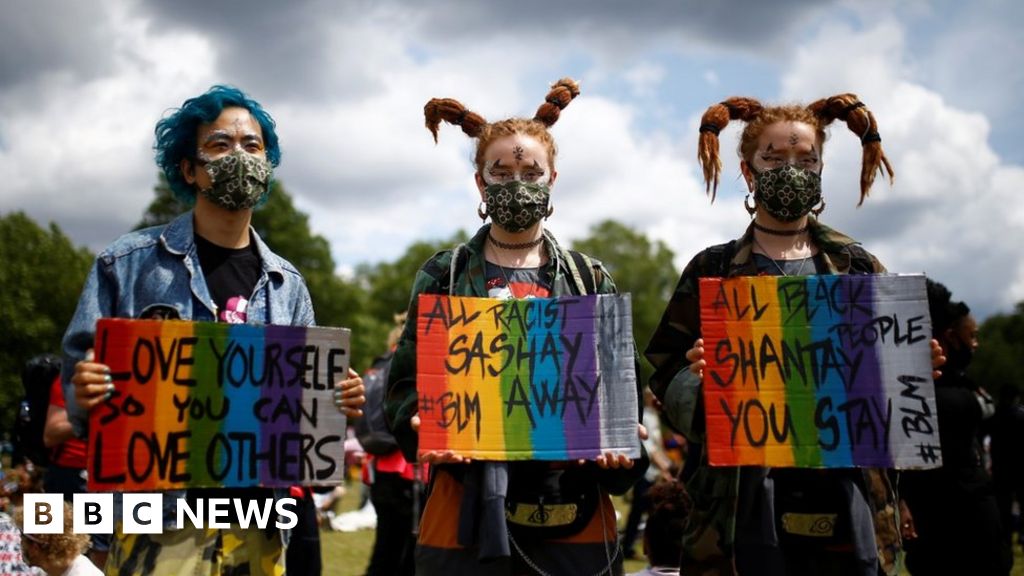 Black matter protests instead of Living in England