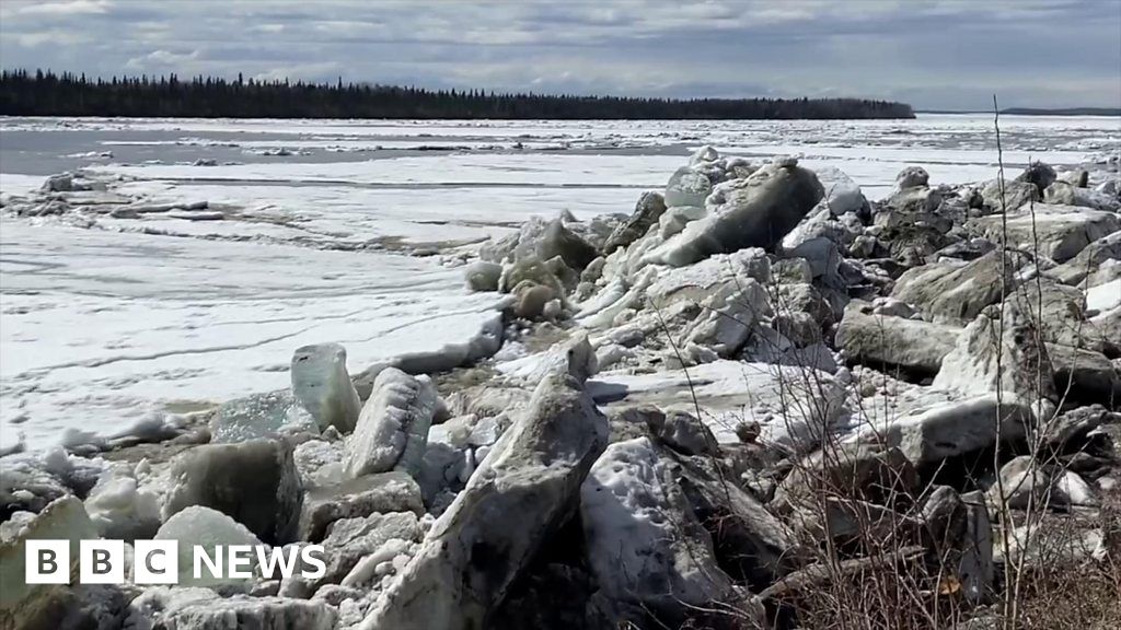 Ice jams cause massive flooding in Alaska BBC News