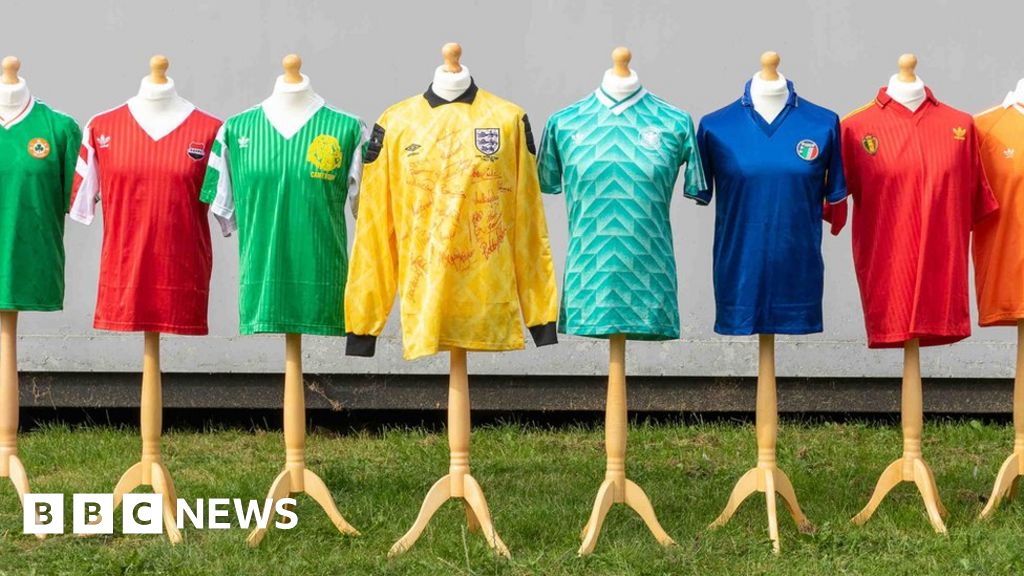 England Footballer from Italia 90 Selling World Cup Shirts