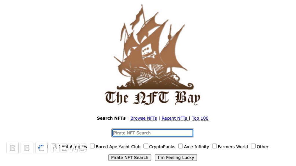 'Piracy' website offers NFT art as free downloads - BBC News