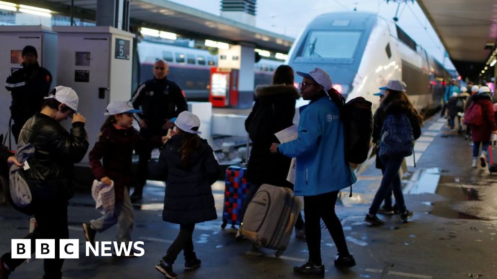 France strike: Trains for children back on after outcry