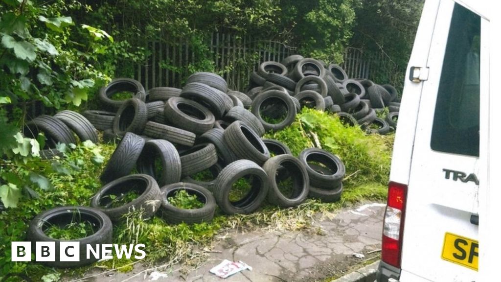 Fly-tipper who dumped 51 tonnes of tyres in Glasgow jailed