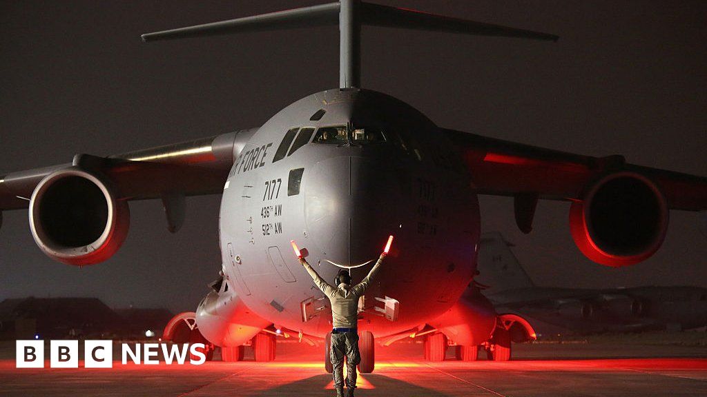 C-17: The US military plane carrying Afghans to safety