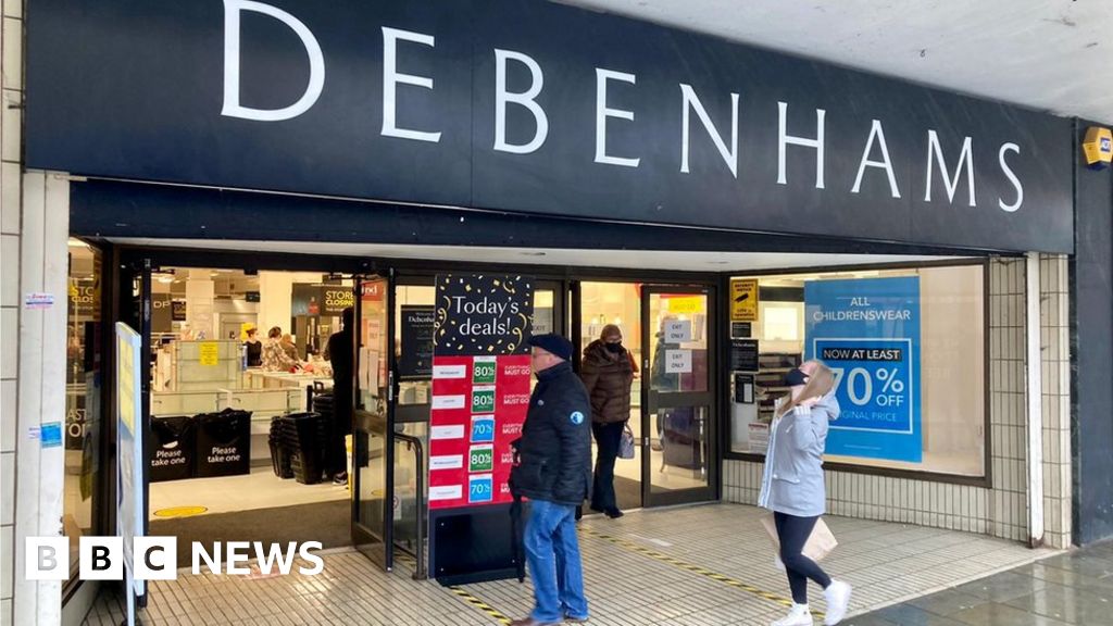 End of an era for Debenhams as final shops set to close - BBC News