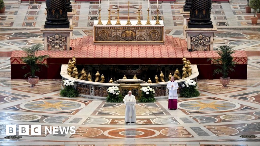 Coronavirus: Easter Sunday, under blocking in images captured