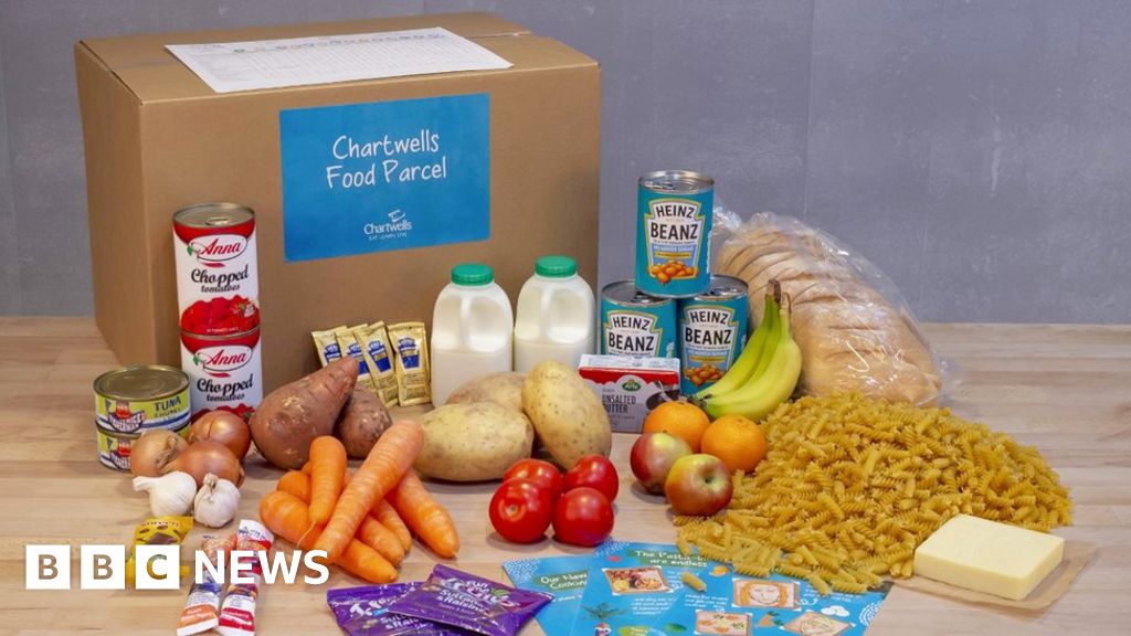 Compass apologises for school meal parcels that 'fell short’ BBC News