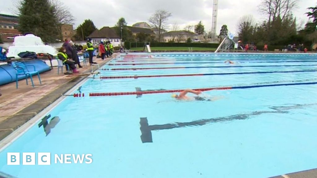 Cheltenham lido 'too warm' for ice swimming championships BBC News