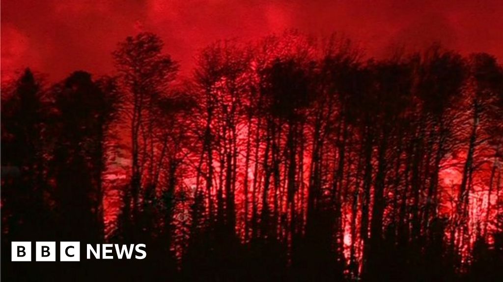 Canada Wildfire Alberta Blaze Threatens Neighbouring Province Bbc News