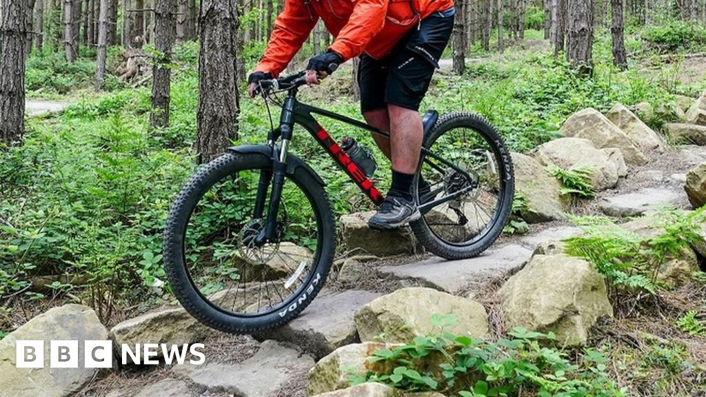 Cannock Chase cyclist's bike stolen after fall BBC News