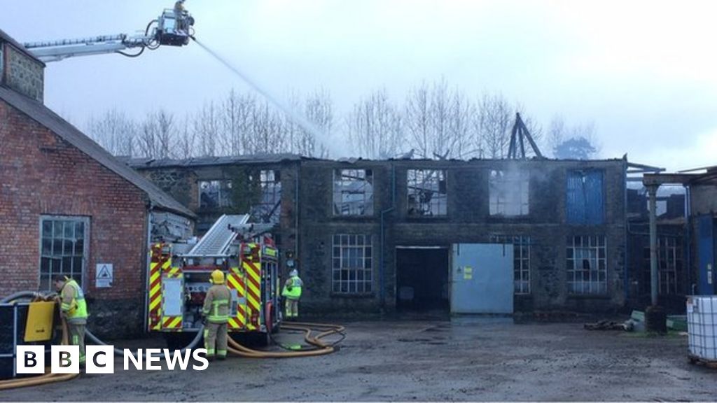 Fire at 'Ireland's oldest linen mill' William Clark and Sons BBC News