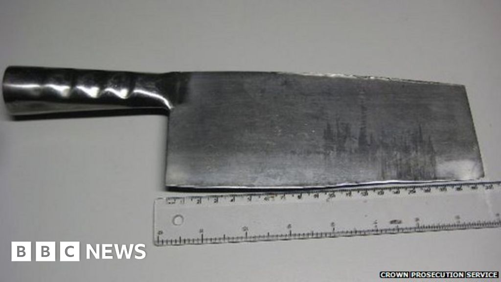 Man jailed for waving meat cleaver at Barnstaple boy racers BBC News