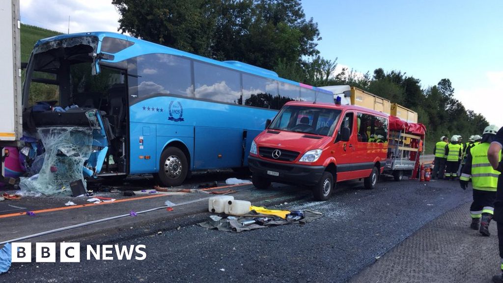 Welsh coach crash in Switzerland injures 41 people BBC News