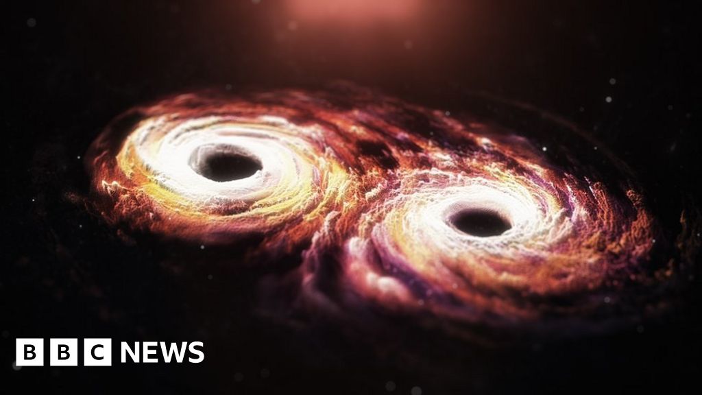 يلتقط العلماء موجات الصدمة من تصادم المجرات
