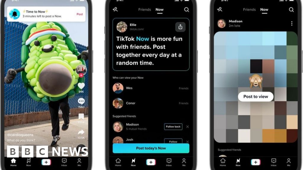 TikTok Now: BeReal-style feature prompts copycat claims