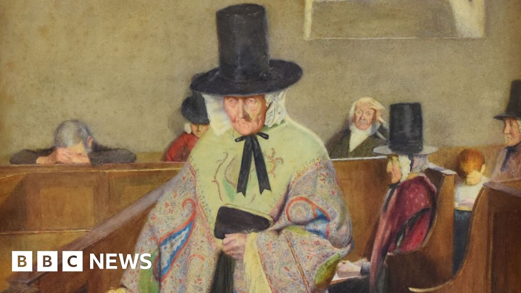 'Devil's shawl' painting Salem set for Cardiff auction